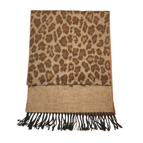 The Specialty House Cheetah Print Super Soft Cashmere Feel Scarf - Picture 6 of 7